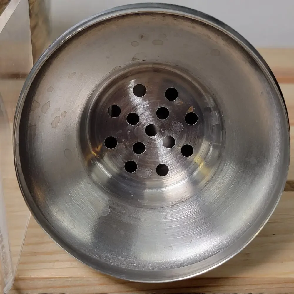 Mosaic Glass and Stainless Steel Cocktail Shaker